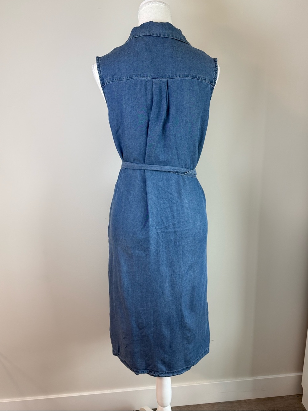 BNWT Vero Moda Denim Light Blue Shirt Dress XS - Picture 4 of 8